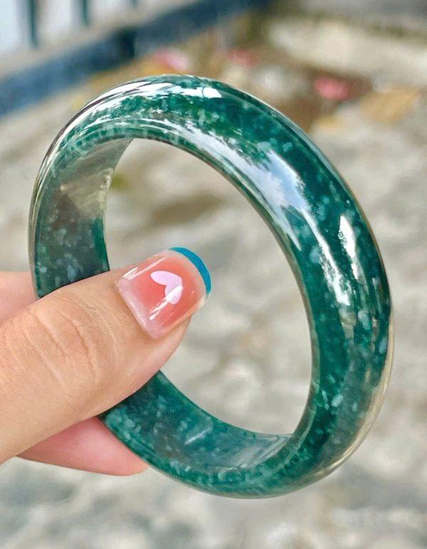 vòng tay cẩm thạch lam ngọc