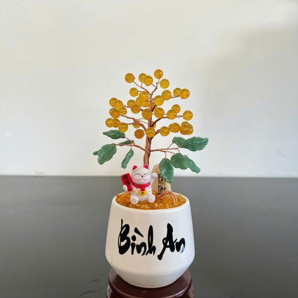 cây tài lộc đá thạch anh