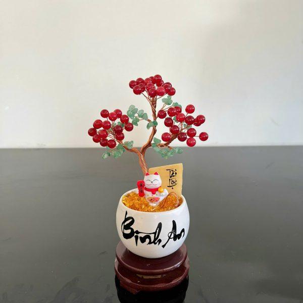 cây tài lộc đá thạch anh