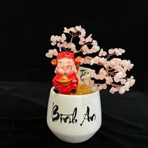 cây tài lộc đá thạch anh