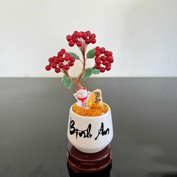 cây tài lộc đá thạch anh
