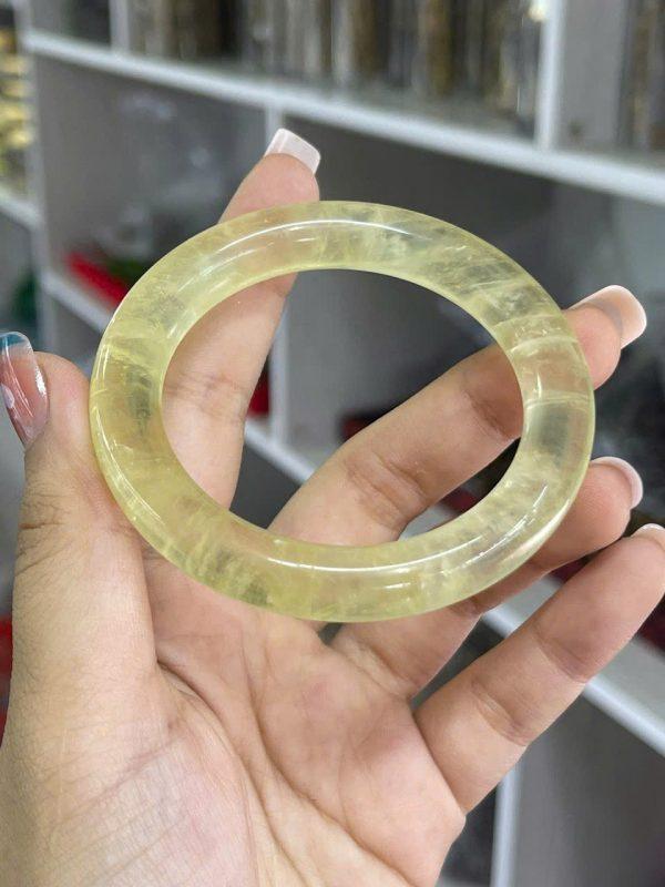 vòng bản thạch anh vàng tự nhiên