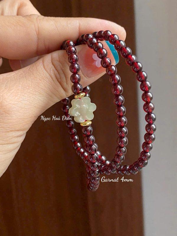 Chuỗi Garnet Mix Charm Hoa Ngọc Hòa Điền