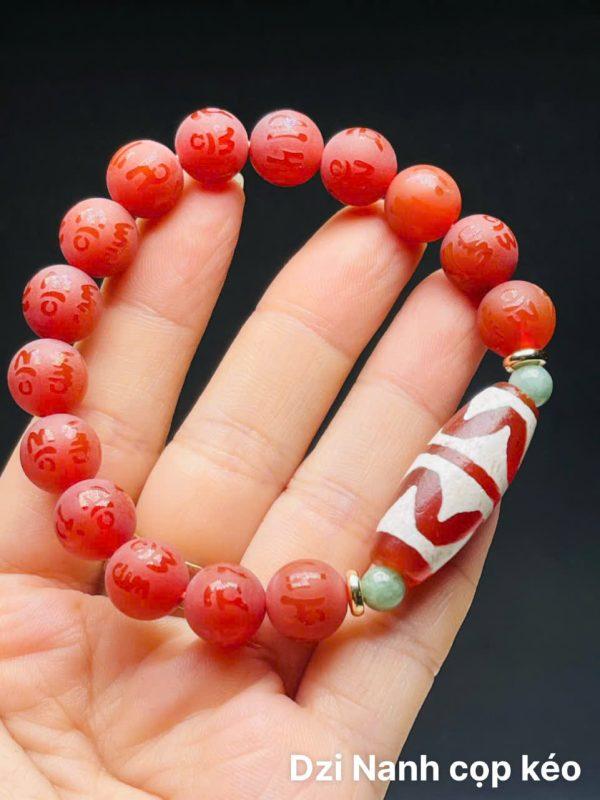 dzi Nanh cọp kép huyết thấu quang