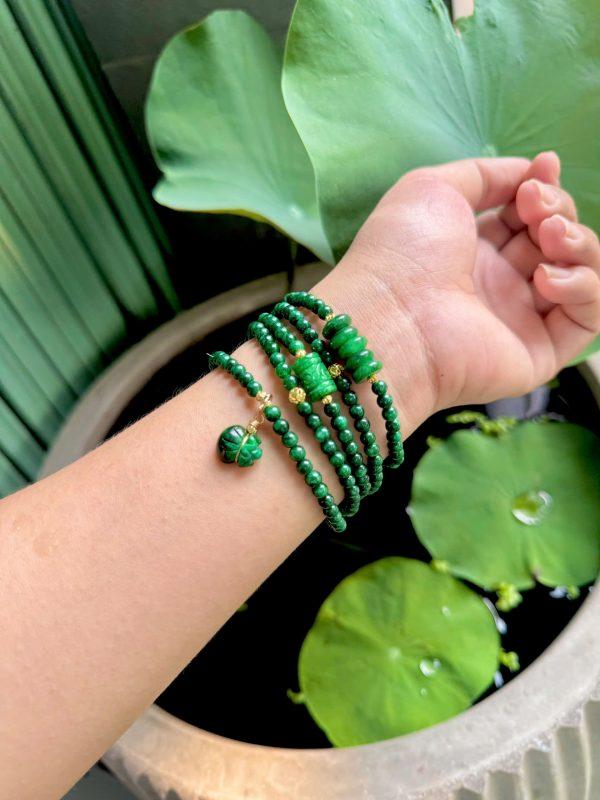 Chuỗi sơn thuỷ 4ly cuốn 5 vòng mix ngũ điếu, lu thống, túi tiền