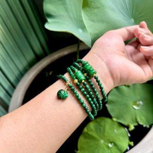 Chuỗi sơn thuỷ 4ly cuốn 5 vòng mix ngũ điếu, lu thống, túi tiền
