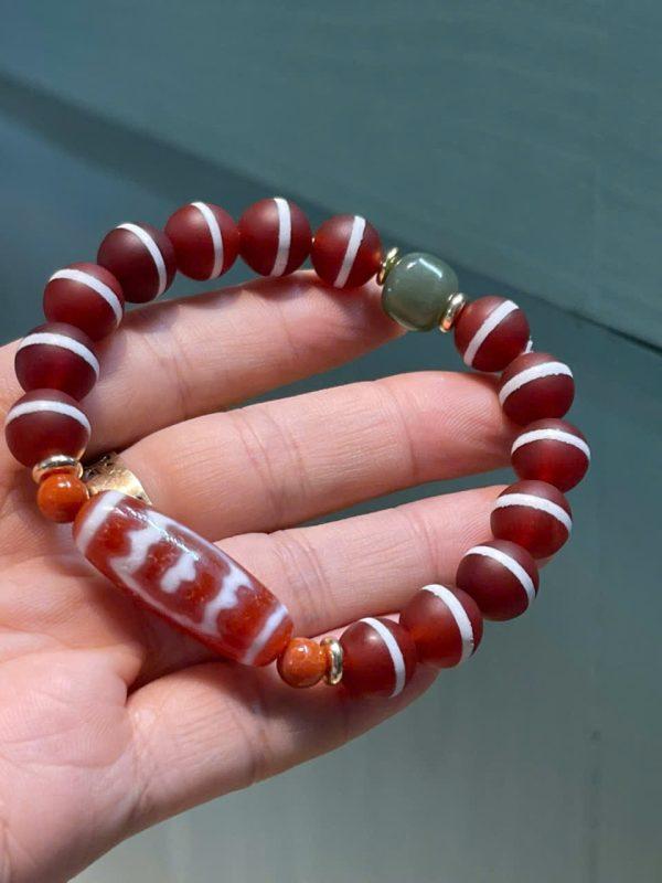 Vòng tay Dzi Kim Sí Điểu ( Chim Bằng)