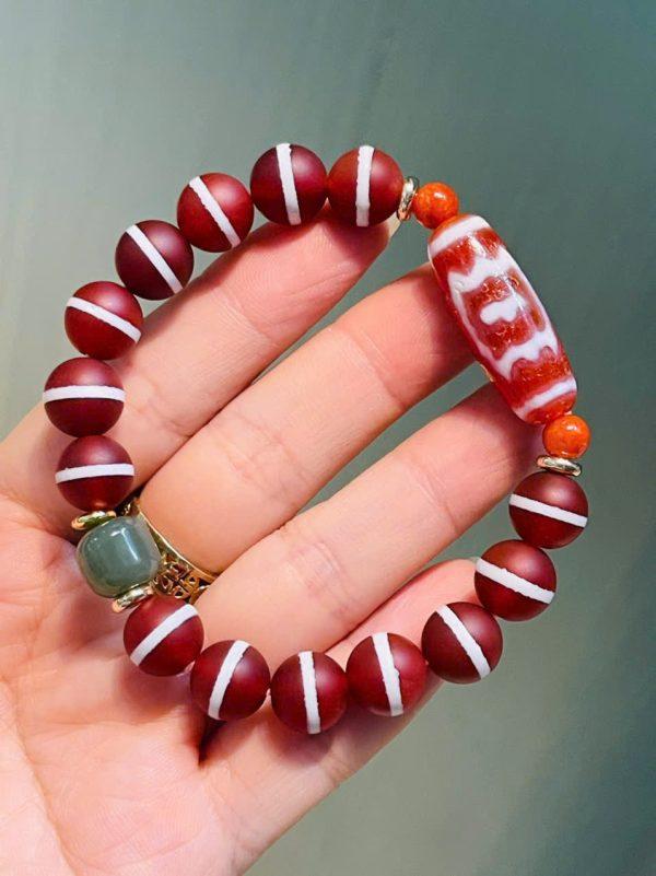 Vòng tay Dzi Kim Sí Điểu ( Chim Bằng)