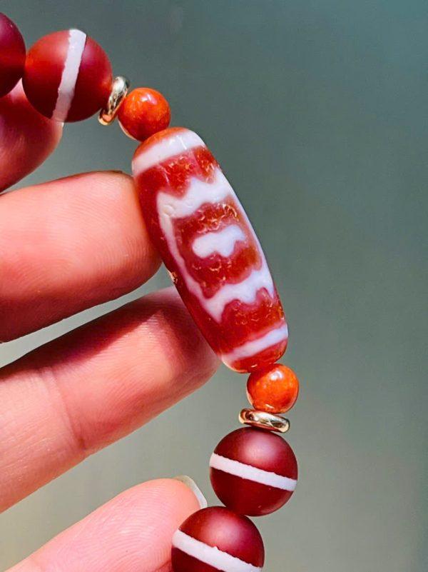 Vòng tay Dzi Kim Sí Điểu ( Chim Bằng)