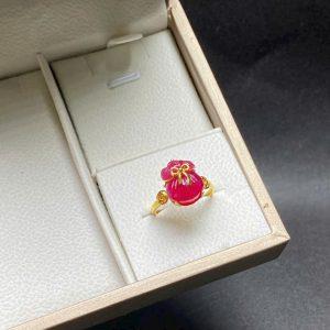 nhẫn túi tiền ruby