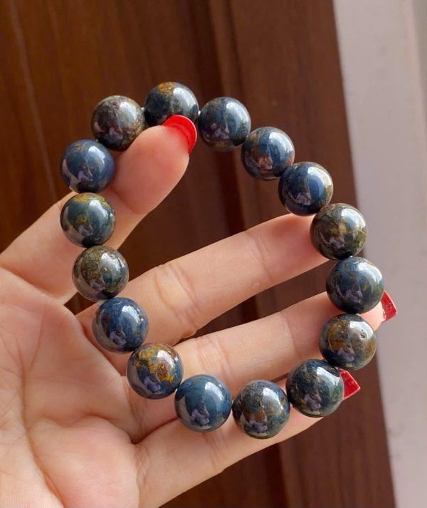 Set vòng đá giông bão + Mặt Di lặc saphia_VN003