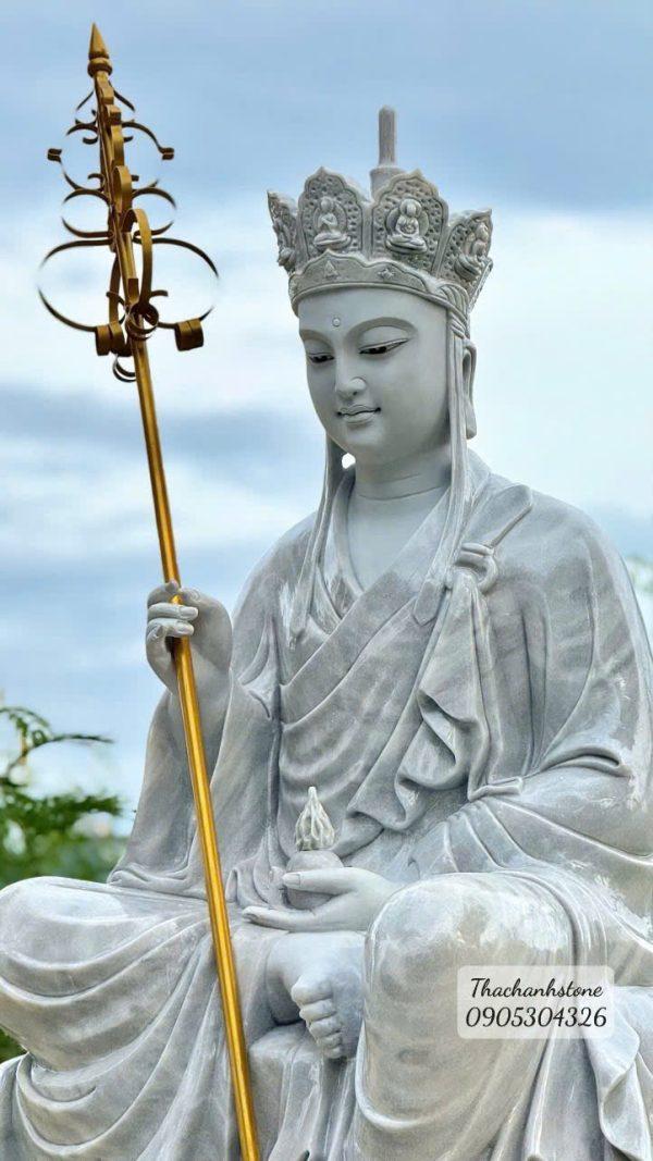 Tượng địa tạng ngồi đá tự nhiên cao 2m