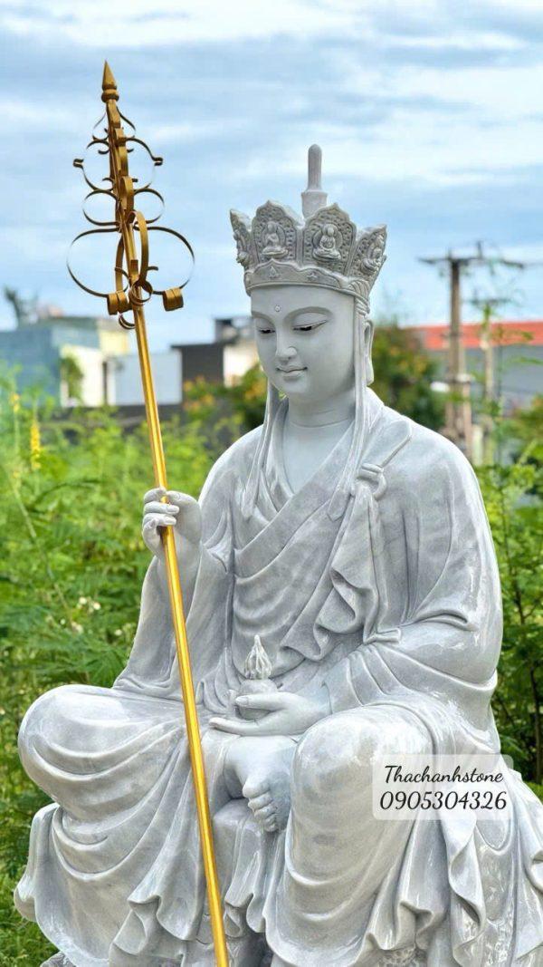 Tượng địa tạng ngồi đá tự nhiên cao 2m