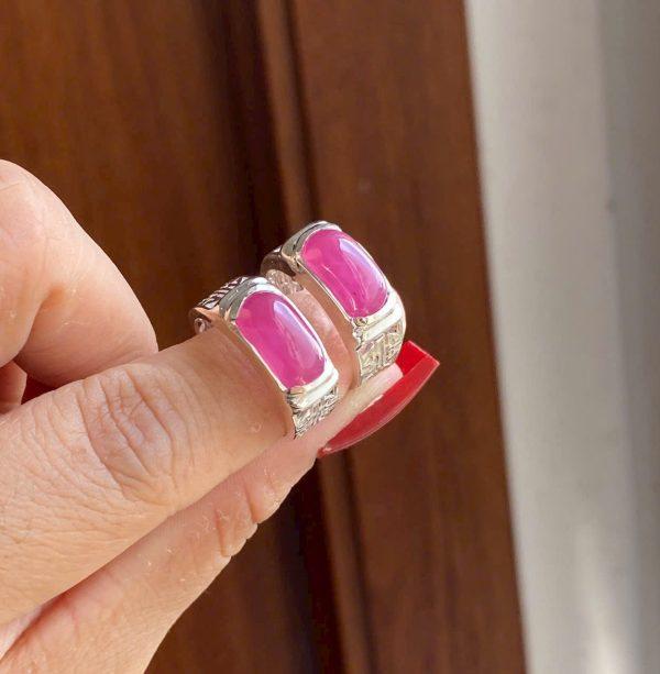 Nhẫn ruby yên ngựa size 17 18
