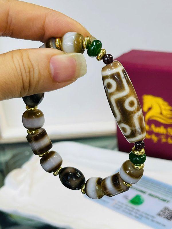 Dzi 9 mắt thân nâu