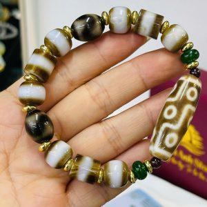 Dzi 9 mắt thân nâu