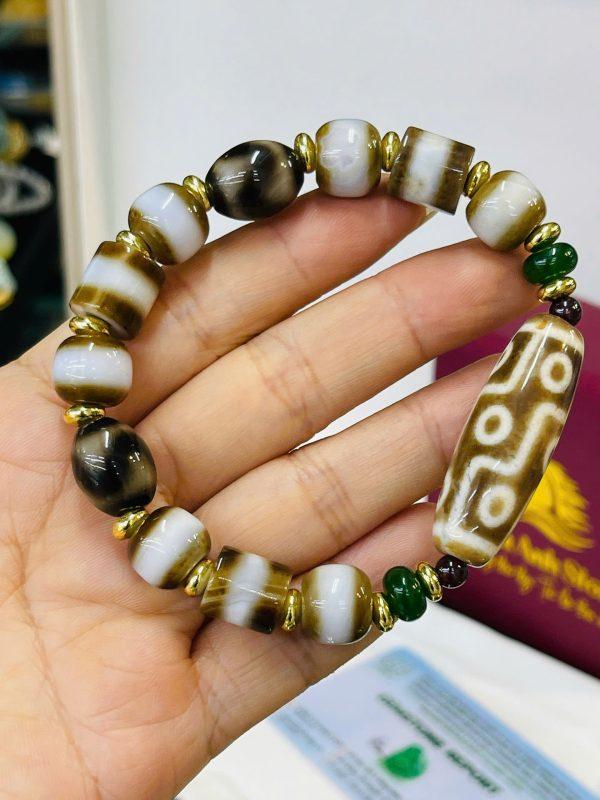 Dzi 9 mắt thân nâu