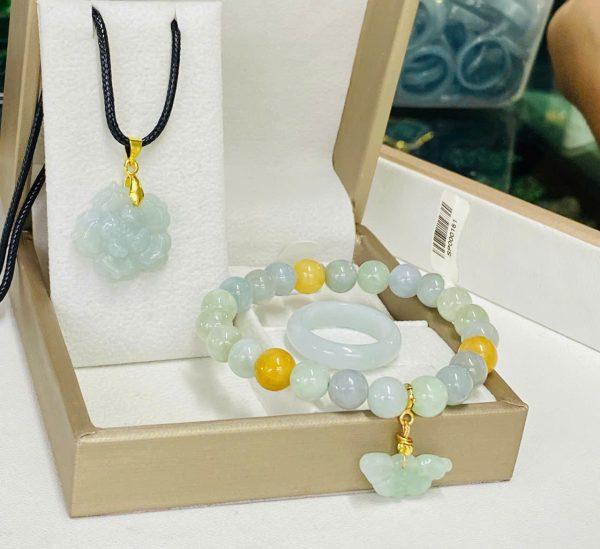 Set ngọc cẩm thạch Type A – Vẻ đẹp tinh khiết, biểu tượng phúc lộc vẹn toàn