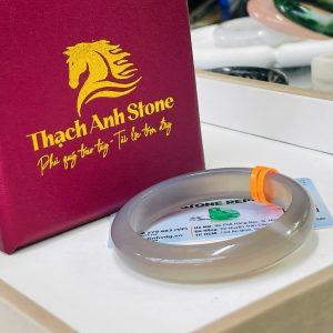 Vòng tay chalcedony khói siêu chảnh