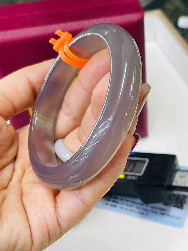 Vòng tay chalcedony khói siêu chảnh