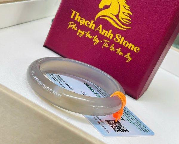 Vòng tay chalcedony khói siêu chảnh