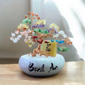 cây tài lộc đá thạch anh