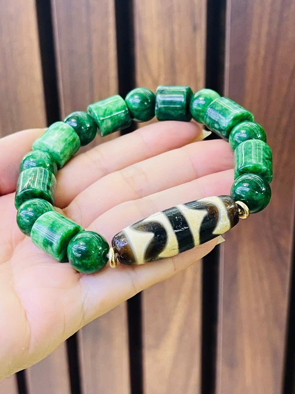 z7175606671035_ccfba2b50a618f4a29afa9aad1477be4 Vòng tay Dzi đá sơn thủy size Nam