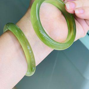 Vòng tay Chalcedony xanh