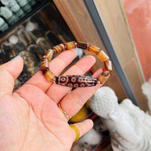 Vòng Đá Mã Não Mix Dzi 21 Mắt_DZI195