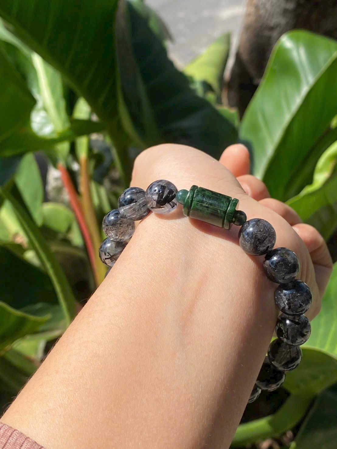 z7223302966393_32f50d0b9642ebd3a513e1f3decd9404 sản phẩm chuỗi vòng tay Thạch anh tóc đen 11.2li mix lu ngọc sơn thủy