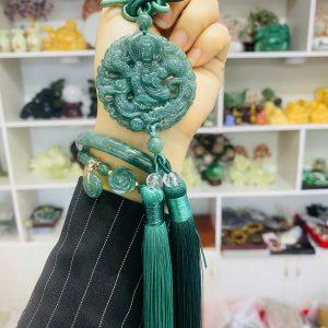 Khánh treo Lam Ngọc Type A – Biểu tượng an lành và thu hút năng lượng cát tường