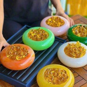 Giới thiệu Bát Tụ Thủy Mã Não 16–18 cm