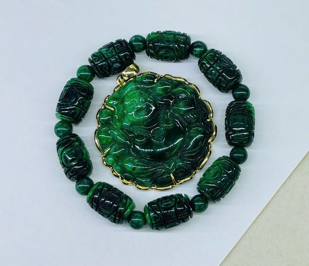 z7295243691749_e3b103c8b24b60bf90f444b5427e72b0 Di Lặc Ngọc Sơn Thủy + Vòng Tay Lu Thống Chạm Kim Tiền