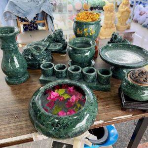 Set combo Đồ thờ đá ngọc Ấn Độ