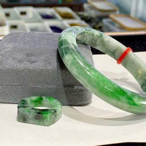 Set nhẫn + Vòng Ngọc Myanmar Type A