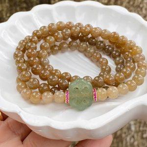 Chuỗi ngọc Hòa Điền 6li mix charm – Thanh nhã, tinh tế và giàu ý nghĩa phong thủy