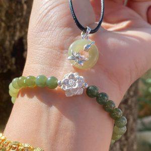 Mua set Hòa Điền + hoa sen bạc tại Thạch Anh Stone