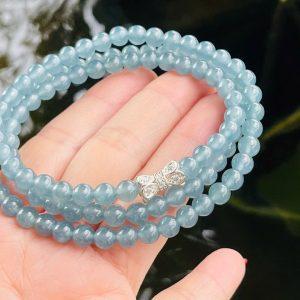 Chuỗi vòng tay Lam Thiên Không 5.8 li VIP – Vẻ đẹp tĩnh tại của sắc lam thuần khiết