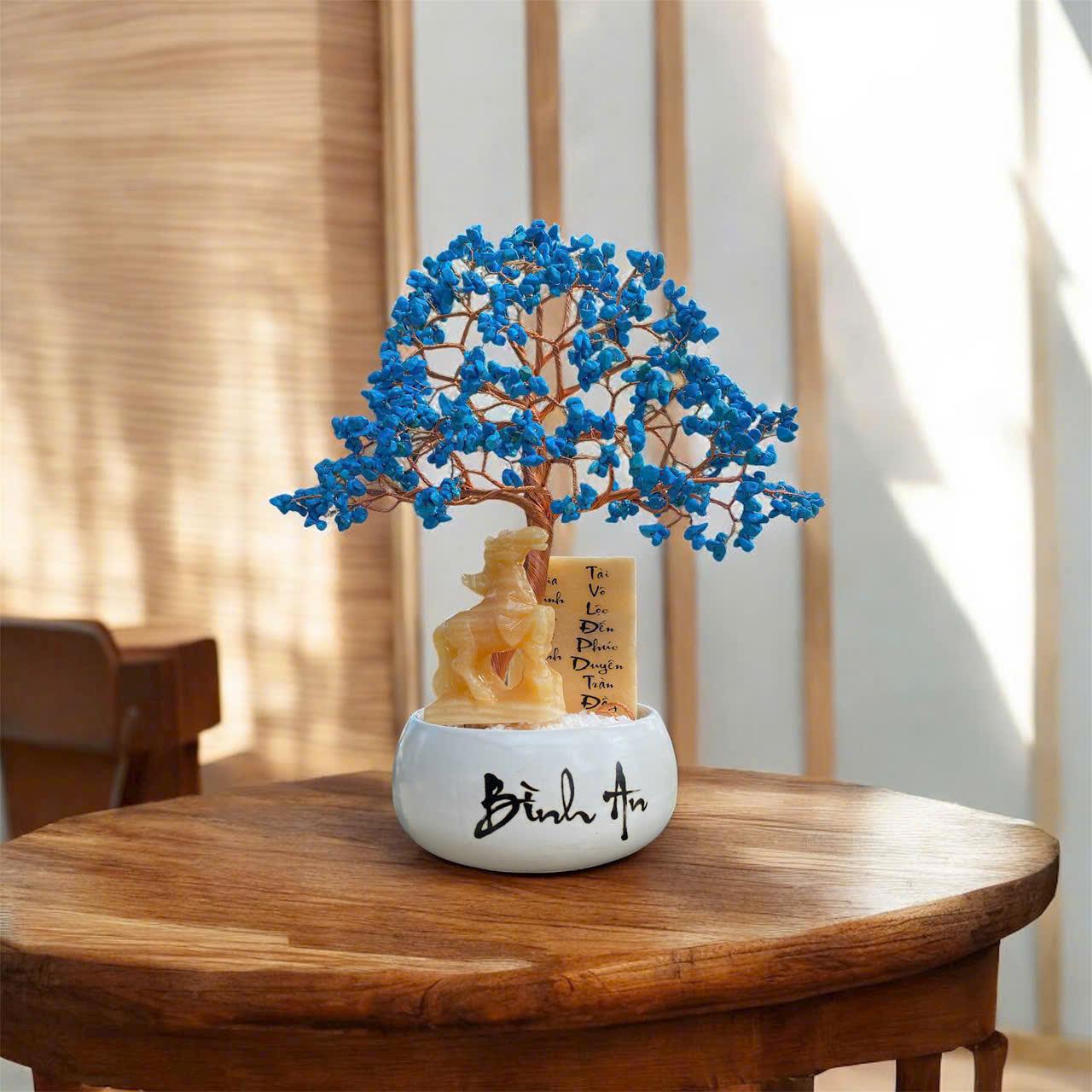 Cây tài lộc đá Amazonite