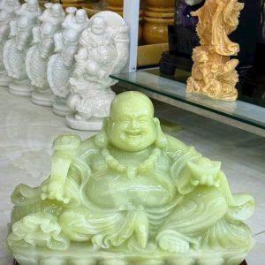 Mua Phật Di Lặc Như Ý Kim Tiền đá ngọc xanh tại Thạch Anh Stone