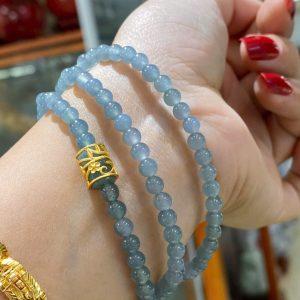 Chuỗi lam thiên không mix charm size 4.8li – vẻ đẹp an yên mang sắc xanh bầu trời