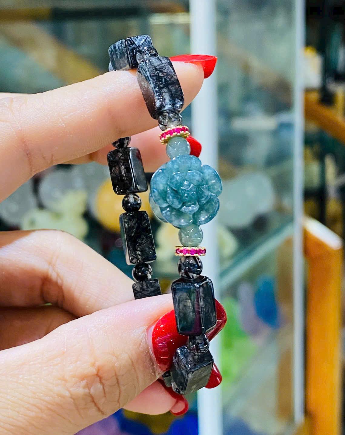 z7429782830104_2bd3a40cc4b2d72efa1d900b0710afe9 thạch anh tóc đen + hoa lam ngọc Mặt điếu khoá bạc