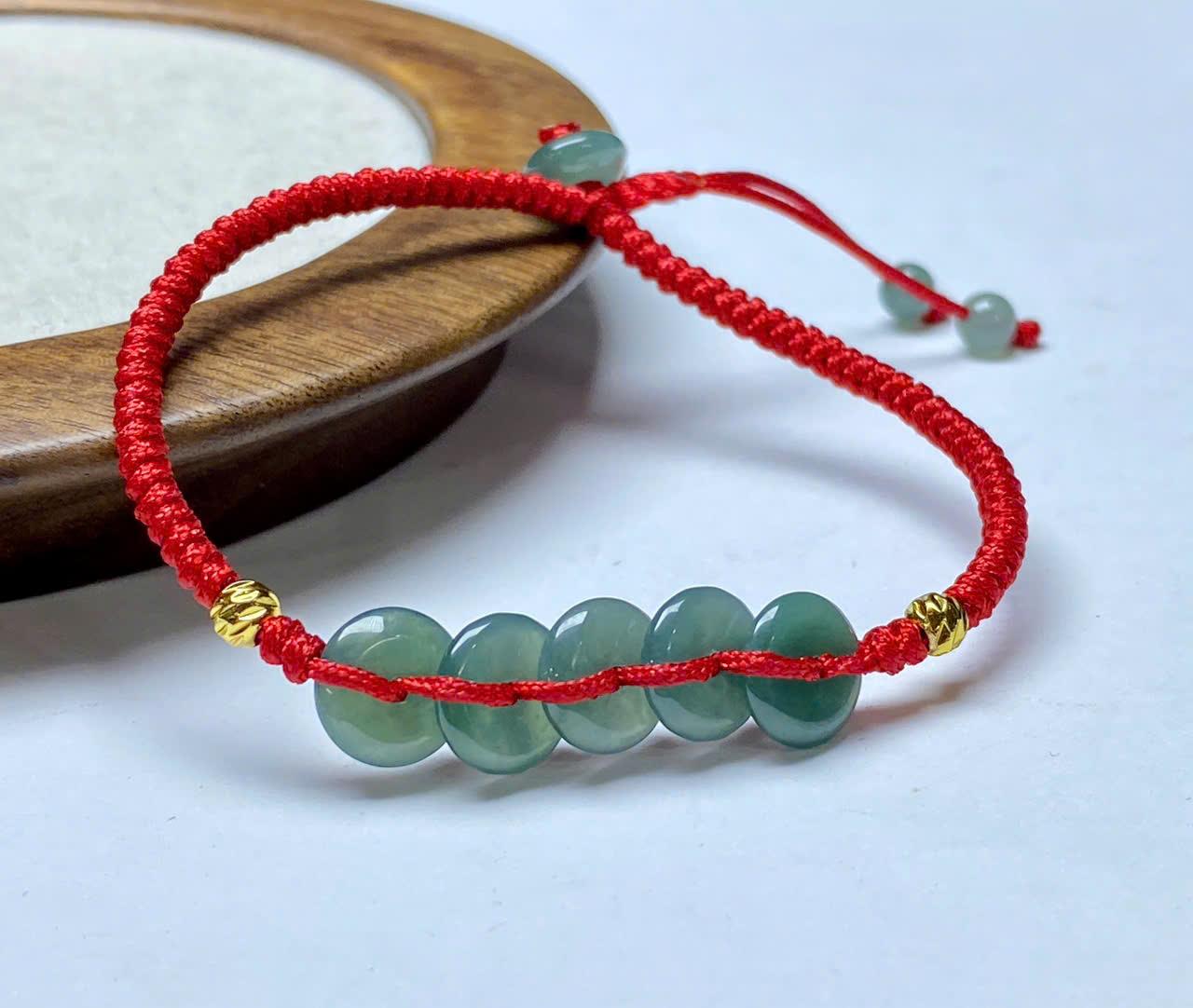 Vòng Tết Ngũ Phúc Lam Ngọc Type A